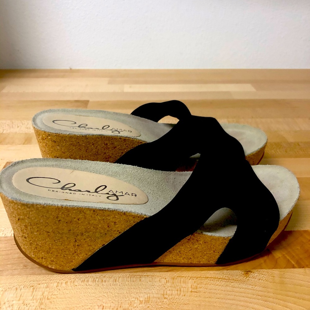 Charly Amar Cork Wedge
